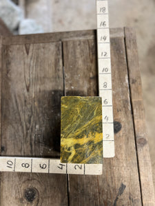 10lb Indian Yellow mix Soapstone Block 6.5x4x4
