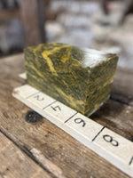 Load image into Gallery viewer, 10lb Indian Yellow mix Soapstone Block 6.5x4x4
