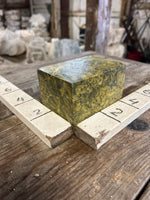 Load image into Gallery viewer, 4lb Indian Yellow mix Soapstone Block 4.5x3x3
