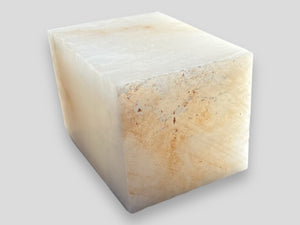 Translucent White Spanish Alabaster 10LBS 4x4x6 Block - Gian Carlo Artistic Stone